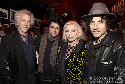 Bob Gruen, Billie Joe Armstrong, Debbie Harry & Jesse Malin, foto: David Appel