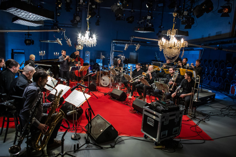 Cotatcha Orchestra ve Studiu Brno České televize, foto: Tomáš Škoda (Česká televize)