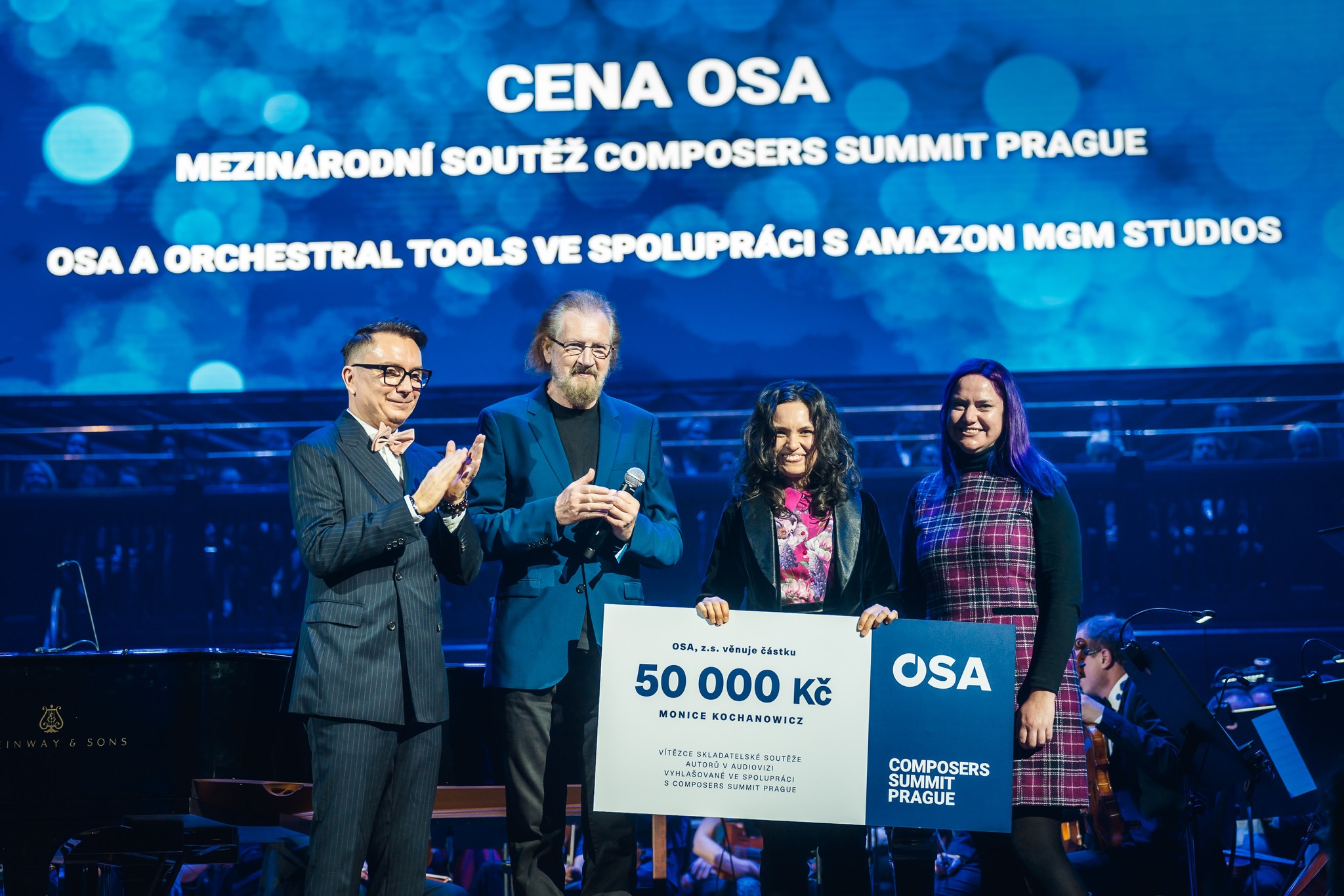 Z udílení Ceny OSA na Composers Summitu v Praze. | Foto: SoundsGate