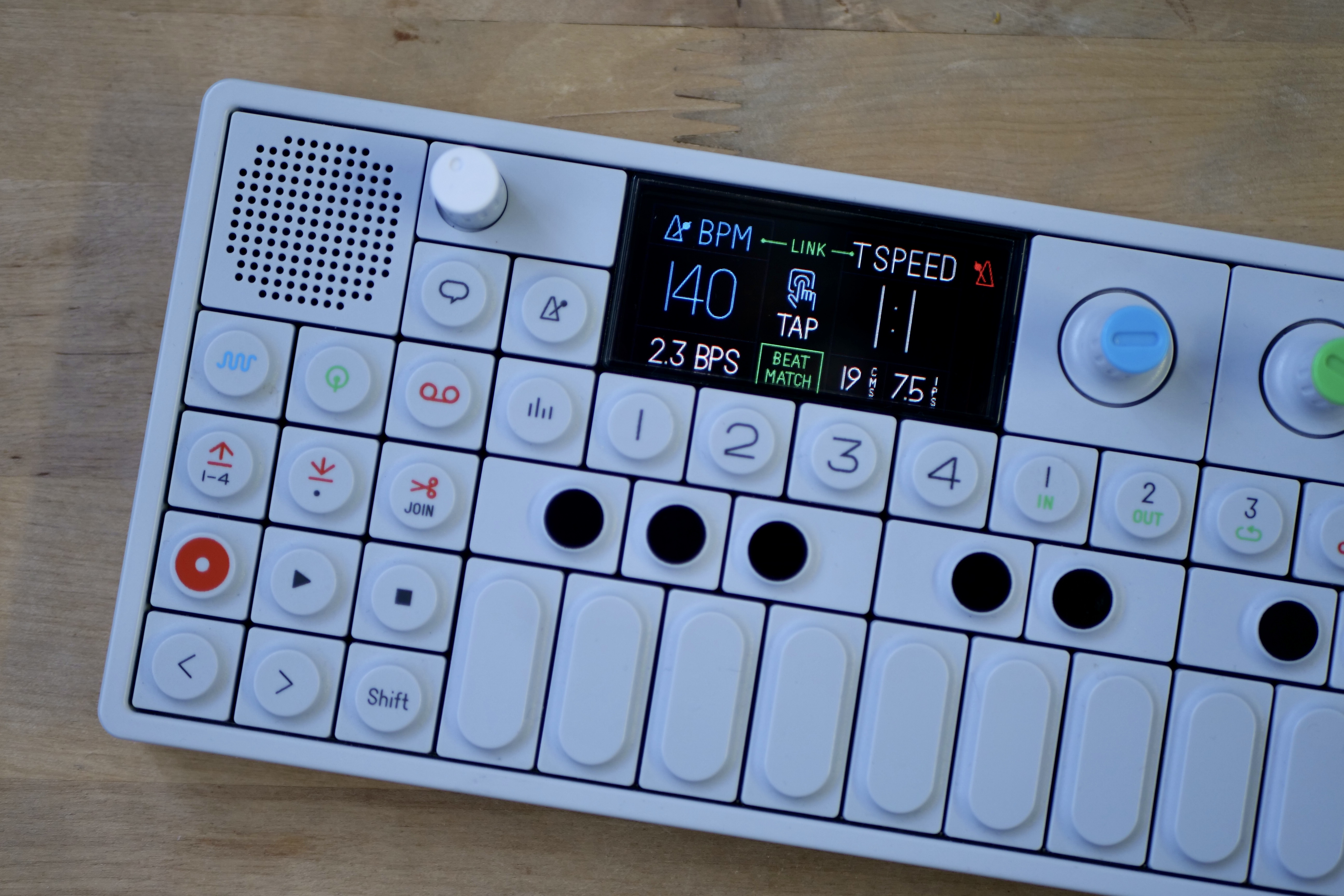 Nastavení BPM na OP-1