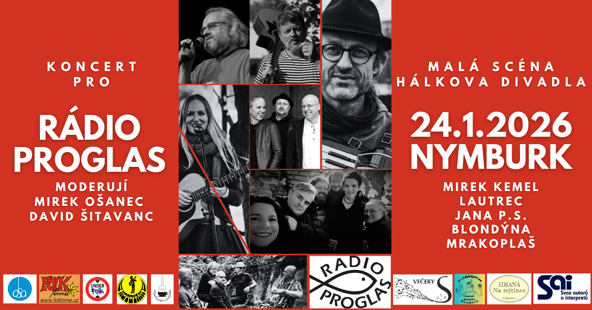 Během večera se na pódiu postupně představí Jana P.S., Blondýna, Lautrec, Mirek Kemel a kapela Mrakoplaš.