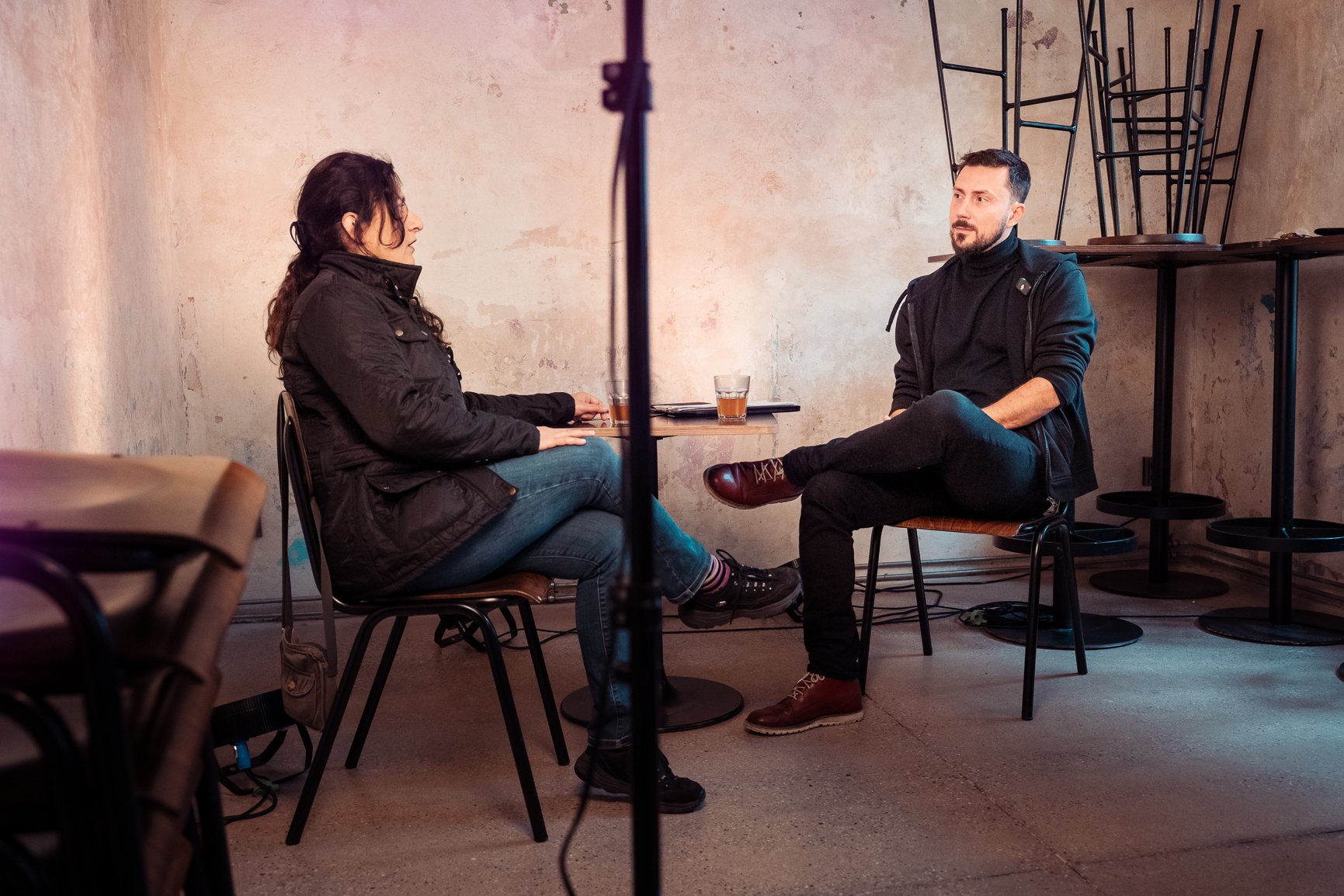 S Lisou Branigan během našeho rozhovoru. | Foto: David Fíbek