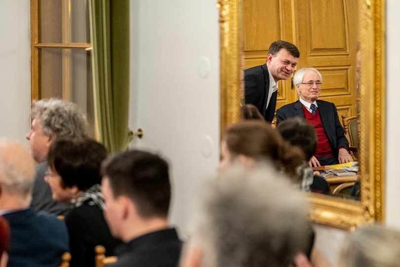 Vítězslav Mikeš se skladatelem Tigranem Mansurjanem. / Foto: archiv Vítězslava Mikeše