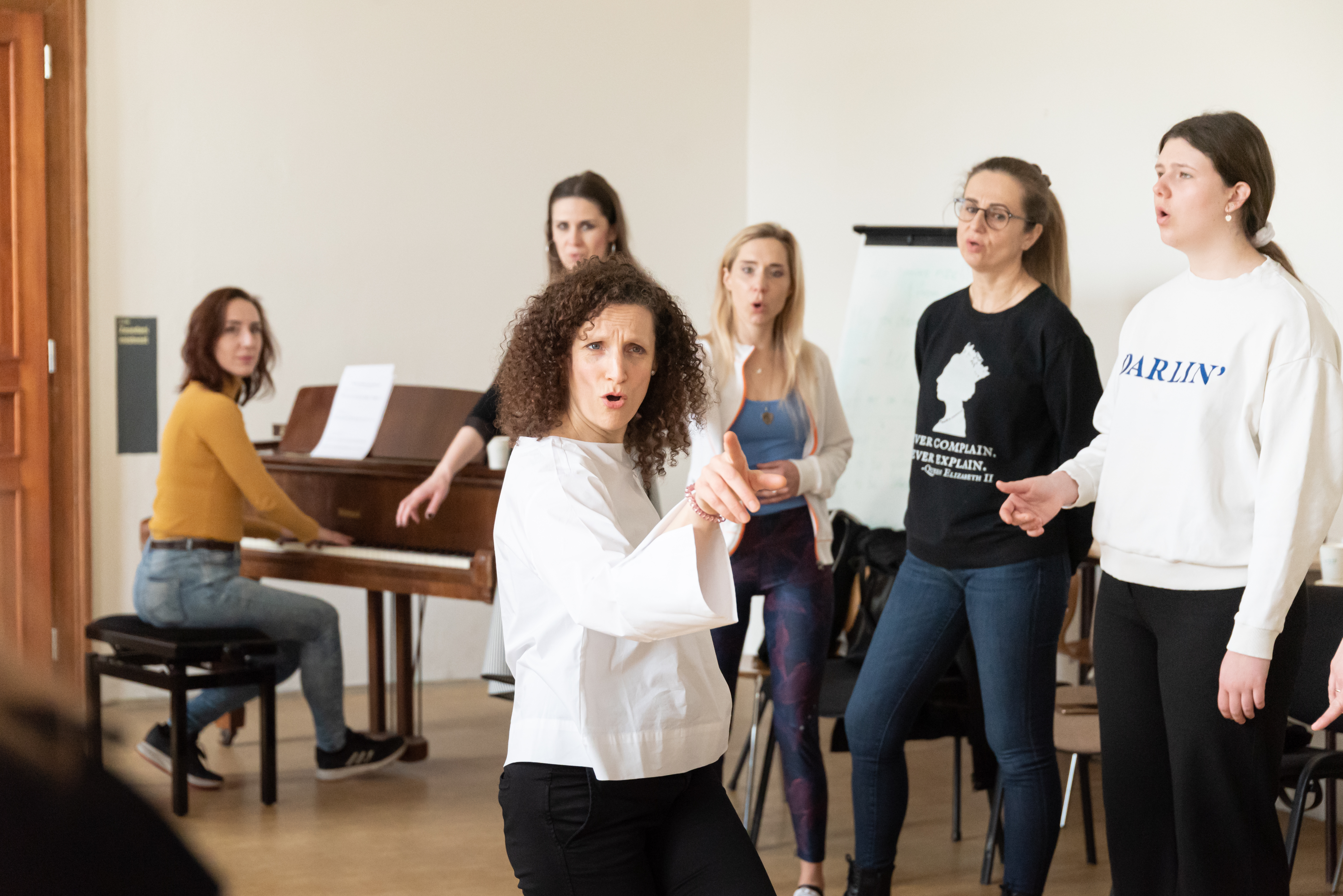 Petra Ernyei a Mirka Novak během workshopu Krokem k profesionalitě. | Foto: Marie Psotná