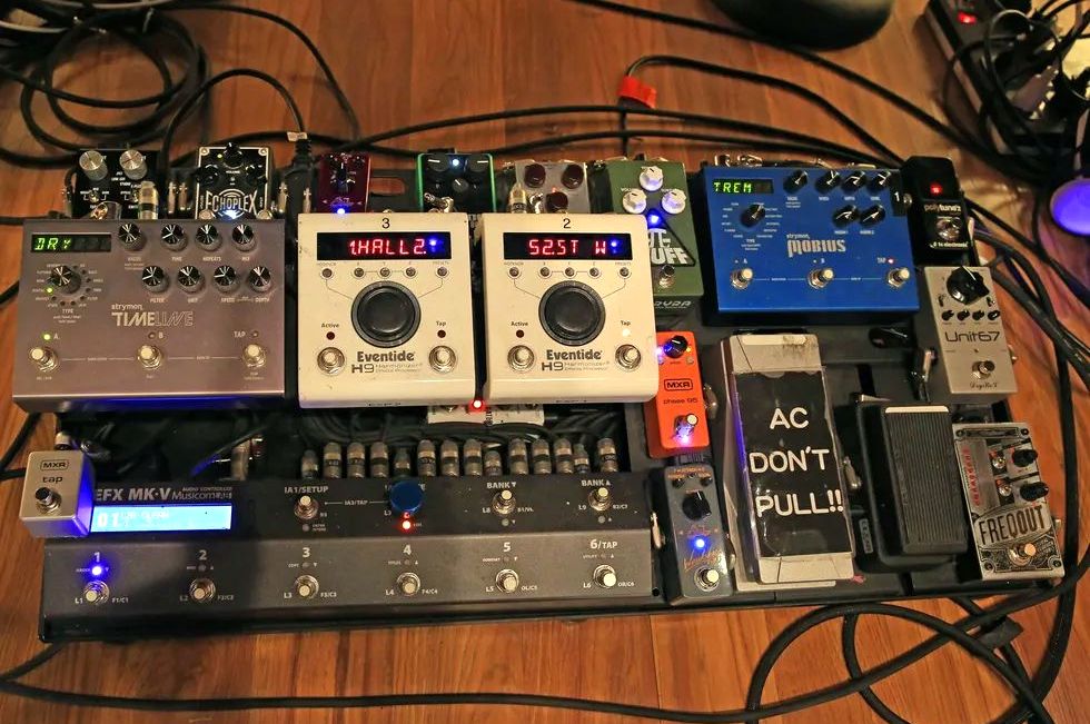 Pete Thorn – studiový pedalboard