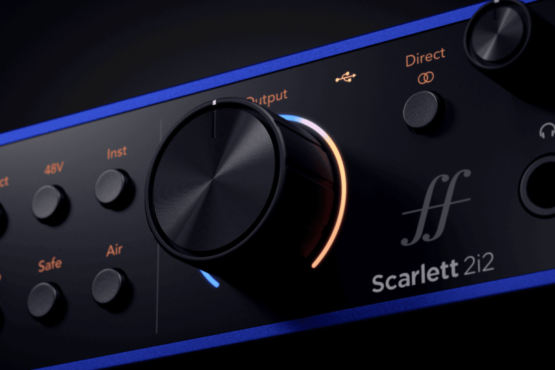 U příležitosti 40. výročí značky Focusrite vznikla Scarlett 2i2 Anniversary Edition, která kombinuje kompletní výbavu čtvrté generace s unikátním designem. | Foto: Focusrite