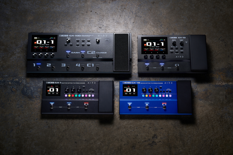Nové modely GX-1 a GX-1B jsou navržené jako přenosné multiefekty vhodné pro domácí cvičení, nahrávání i živé hraní. | Foto: Boss