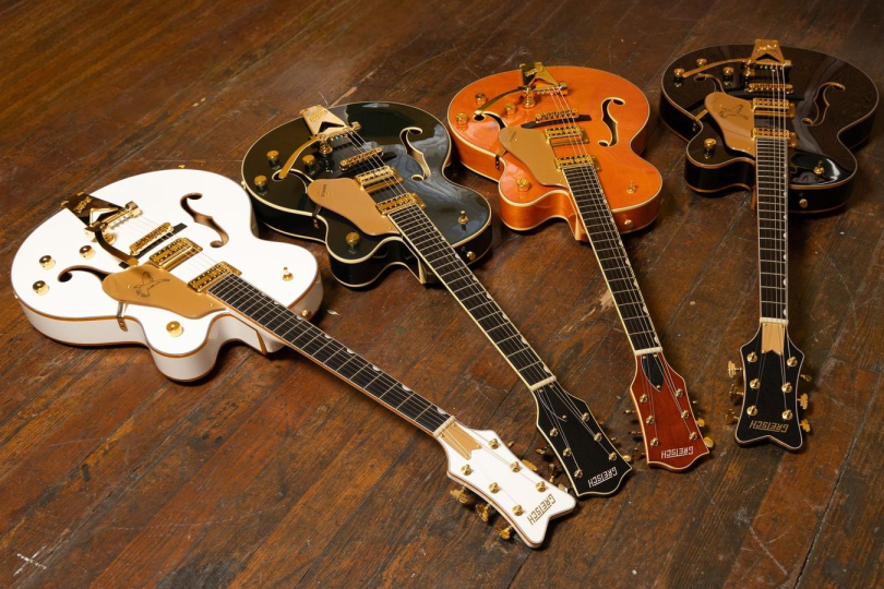 Nová série Synchromatic nabízí tradiční archtop konstrukci, moderní herní komfort a charakteristický lesk zlatého hardware. I Foto: Gretsch Nová série Synchromatic nabízí tradiční archtop konstrukci, moderní herní komfort a charakteristický lesk zlatého hardware. I Foto: Gretsch