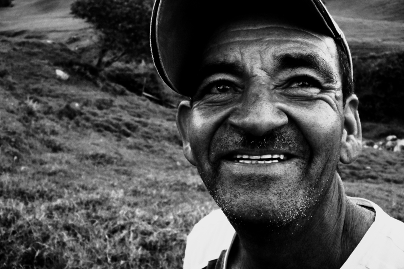 Jeden z kolumbijských Paisů, jimž vzdal John Jairo Perez hold písní El Paisa es el rey – Paisa je král. | Foto: Matěj Ptaszek