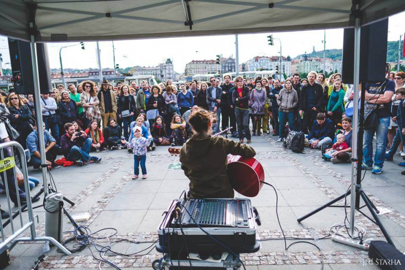 Lenka Dusilová na Praha Žije Hudbou, foto: Jiří Štarha