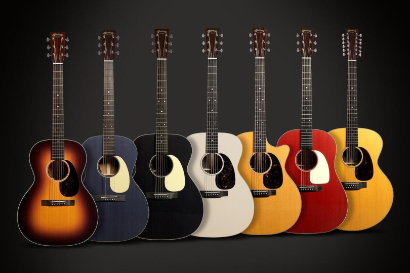 Nová podoba Martin 16 Series sahá od kompaktních 00L přes slope-shoulder dreadnoughty až po jumba a dvanáctistrunný Grand J. | Foto: Martin Guitars