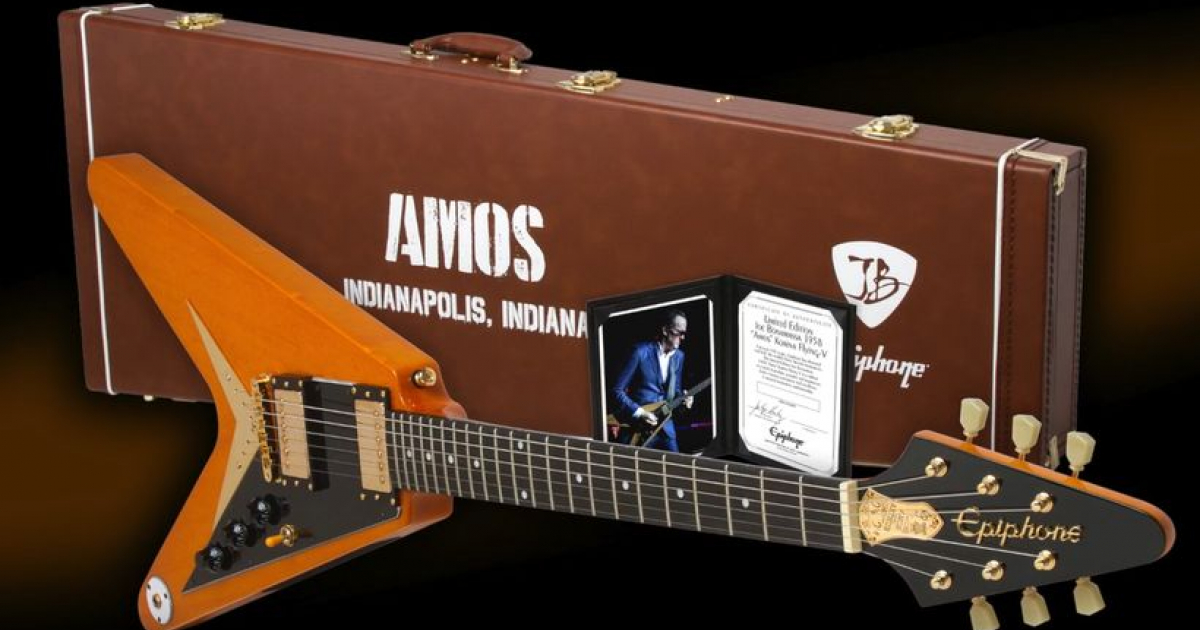 Epiphone Joe Bonamassa 1958 'Amos' Korina Flying V | frontman.cz
