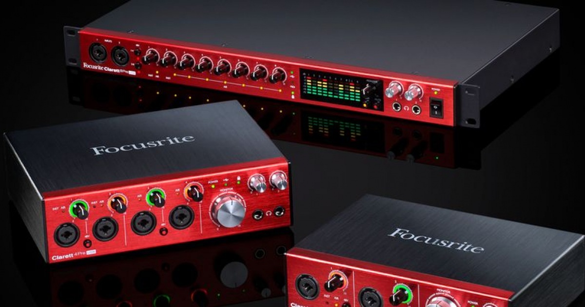 Zvukové USB karty Focusrite Clarett | frontman.cz