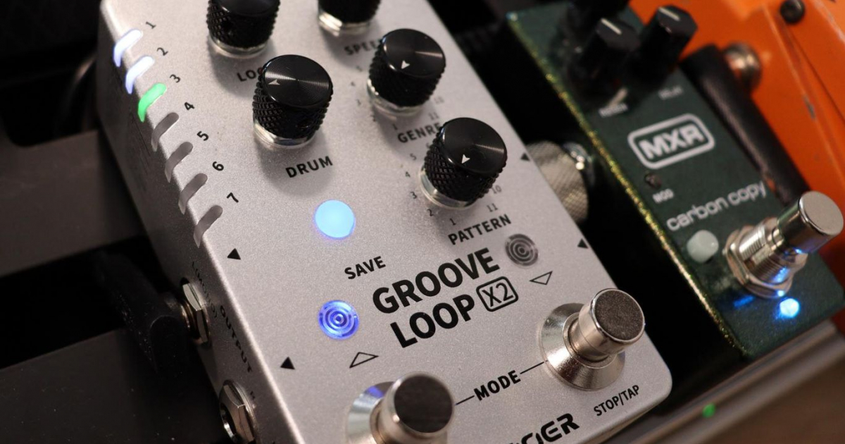 MOOER Groove Loop X2 - Looper Stereo Con Drum Machine, Grigio, Per Musicisti - Foto 8