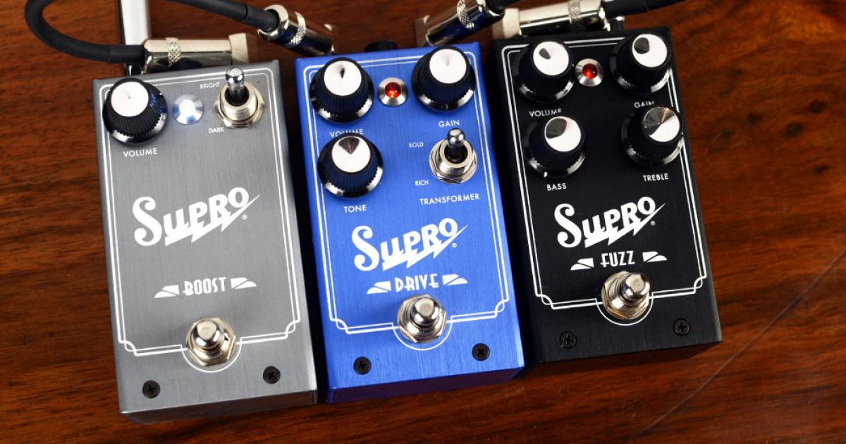 Trojice butikových efektů Supro Boost, Fuzz a Drive | frontman.cz
