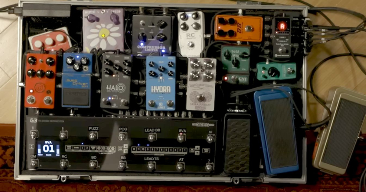 Andy Timmons a jeho pedalboard (2022) frontman.cz