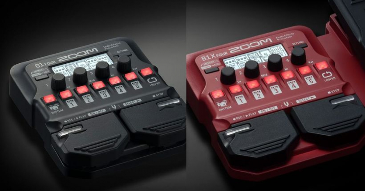Multiefekty Zoom G1/G1X Four a B1/B1X Four frontman.cz