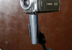 Použití kamery s adaptérem pro mikrofonnní držák