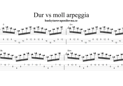 Jedno ze cvičení v knize Baskytarová posilovna - 101 arpeggií pro melodické basové linky. 