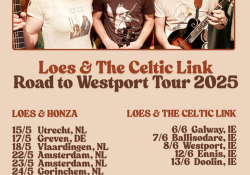 Loes and the Celtic Link: plakát se všemi koncerty našeho turné. 