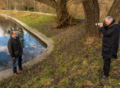 Z focení s legendárním fotografem Kevinem Cumminsem, který fotil v Praze našeho vůbec prvního servisovaného umělce, folkrockovou kapelu USB Band. | Foto: archiv RV