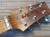 Hlavice kytary Weir Guitars s logem