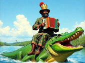 Clifton Chenier, hudební král Louisiany | Foto: autor s využitím AI