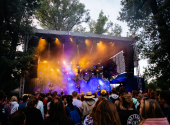 Jedním z poznávacích znamení tasovského festivalu jsou topoly. | Foto: Jan Kuča