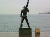 Socha Freddieho Mercuryho v Montreux od Ireny Sedlecké, zdroj: Wikipedia