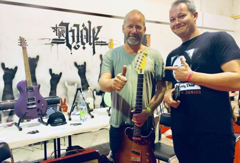 Na Festiwallu s Davidem Kollerem, zdroj: Facebook The Wolf Guitars