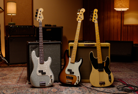 Fender připomíná 75 let Precision Bassu trojicí výročních modelů, které spojují odkaz původního P-Bassu s modernějšími hráčskými prvky. | Foto: Fender