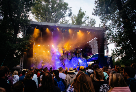 Jedním z poznávacích znamení tasovského festivalu jsou topoly. | Foto: Jan Kuča