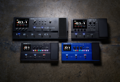 Nové modely GX-1 a GX-1B jsou navržené jako přenosné multiefekty vhodné pro domácí cvičení, nahrávání i živé hraní. | Foto: Boss