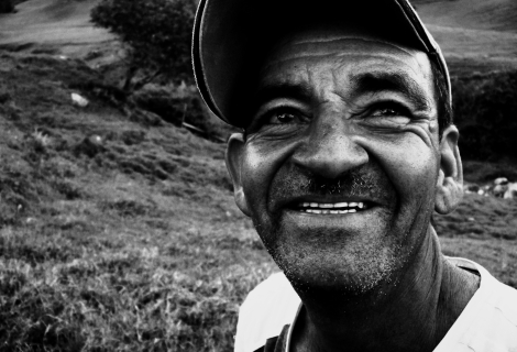 Jeden z kolumbijských Paisů, jimž vzdal John Jairo Perez hold písní El Paisa es el rey – Paisa je král. | Foto: Matěj Ptaszek
